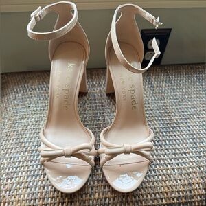 Kate Spade Women's Cream Heeled Sandals